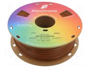 Filament: PLA; 1.75mm; metallic bronze; 190÷230°C; 1kg; Panchroma™ POLYMAKER