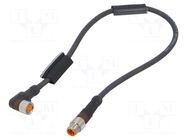 Cable: for sensors/automation; M8; PIN: 3; 0.3m; plug; 30VDC; 4A LUMBERG AUTOMATION