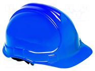 Protective helmet; blue; HDPE; -20÷50°C; Size: 53-59 LAHTI PRO