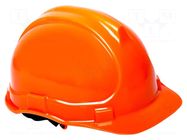 Protective helmet; orange; HDPE; -20÷50°C; Size: 53-59 LAHTI PRO