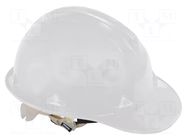 Protective helmet; white; HDPE; -10÷50°C; Size: 55-66 LAHTI PRO