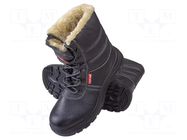 Boots; Size: 43; black; leather; bad weather,slip LAHTI PRO