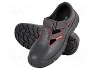 Sandals; Size: 46; black; leather; slip; without toecap LAHTI PRO