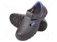 Sandals; Size: 45; red/blue; leather; slip; with metal toecap LAHTI PRO