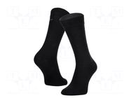 Work socks; Size: 39-42; black; thin; 3pcs. LAHTI PRO