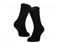 Work socks; Size: 43-46; black-grey; thick,furlined LAHTI PRO