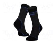 Work socks; Size: 39-42; black; furlined LAHTI PRO