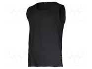 Sleeveless t-shirt; Size: L; black; 160g/m2 LAHTI PRO