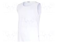Sleeveless t-shirt; Size: S; white; 160g/m2 LAHTI PRO