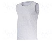 Sleeveless t-shirt; Size: XL; grey; 160g/m2 LAHTI PRO