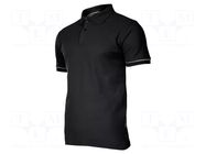 Polo shirt; Size: XL; black; 220g/m2 LAHTI PRO