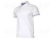 Polo shirt; Size: M; white; 220g/m2 LAHTI PRO