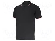 Polo shirt; Size: M; black; 190g/m2 LAHTI PRO