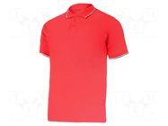 Polo shirt; Size: XXXL; red; 190g/m2 LAHTI PRO