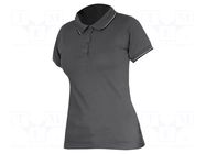 Polo shirt; Size: S; grey; women's; 190g/m2 LAHTI PRO