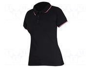 Polo shirt; Size: M; black; women's; 190g/m2 LAHTI PRO