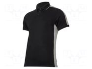 Polo shirt; Size: M; black-grey; women's; 190g/m2 LAHTI PRO