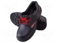 Shoes; Size: 50; black; leather; slip; with metal toecap LAHTI PRO