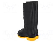 Boots; Size: 45; black/yellow; PVC; male,high; Safety cat: O4 FO LAHTI PRO