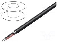 Wire: loudspeaker cable; 1x2x22AWG; stranded; Cu,tinned; black BELDEN