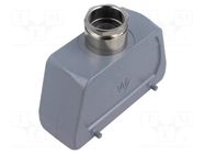 Enclosure for connectors: HDC; size 24; for cable; M25; angled WIELAND