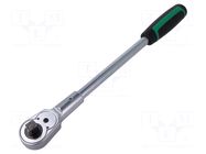 Rattle; 1/2"; 380mm; Teeth: 36; bi-component plastic handles STAHLWILLE
