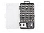 Kit: screwdriver bits; for precision works; plastic box; 115pcs. DIGITUS