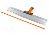 Scarper; W: 650mm; for finishing coat; PREMIUM; Thk: 0.3mm SOLID TOOLS