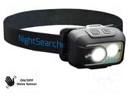 Torch: LED headtorch; 5h; 520lm; IP44; LightWave 520 NightSearcher