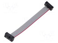 Ribbon cable with IDC connectors; IDC,both sides; 70.1mm; 2.76" SAMTEC