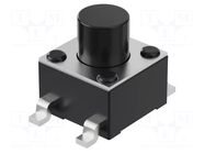 Microswitch TACT; SPST-NO; Pos: 2; 50mA/12VDC; SMT; 0.98N; 5mm GCT