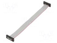 Ribbon cable with IDC connectors; IDC,both sides; 152.4mm; 6" SAMTEC