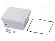 Enclosure: multipurpose; X: 225mm; Y: 245mm; Z: 110mm; WGV; ASA; white TAKACHI