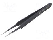 Tweezers; Blade tip shape: sharp; Tweezers len: 110mm; ESD PIERGIACOMI