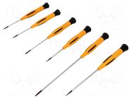 Kit: screwdrivers; precision; slot; 6pcs. PIERGIACOMI