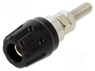 Connector: 4mm banana; socket; 16A; 30VAC; 60VDC; black; insulated HIRSCHMANN T&M
