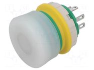 Switch: emergency stop; 22mm; Stabl.pos: 2; NC x2; white; yes; IP65 IDEC
