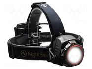 Torch: LED headtorch; waterproof; 42h; 1100lm; IP66; ZOOM 1100RX NightSearcher