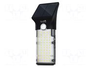 Lamp: LED lighting fixture; IP65; solar,with motion detector NightSearcher