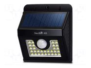 Lamp: LED lighting fixture; IP65; solar,with motion detector NightSearcher