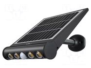 Lamp: LED lighting fixture; IP65; solar,with motion detector NightSearcher