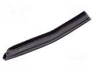 Gasket; EPDM; black; L: 10m; W: 11mm; H: 21.5mm; Panel thick: 1÷3mm RST ROZTOCZE