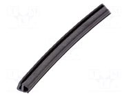 Gasket; EPDM,PVC; black; L: 10m; W: 8.8mm; H: 10mm RST ROZTOCZE