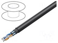 Wire; 2x2x24AWG; RS485; stranded; Cu; Insulation: FEP; red; 305m BELDEN