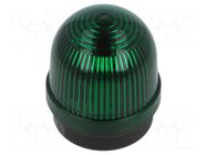 Signaller: lighting; continuous light; green; 12÷230VDC; IP65 WERMA