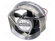 Fan: DC; axial; 24VDC; 172x150x51mm; 384m3/h; 60dBA; ball; 4100rpm SANYO DENKI