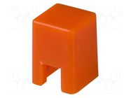Button; push-in; none; 5.5mm; -25÷70°C; square; orange OMRON Electronic Components
