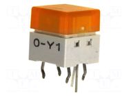 Keypad; SPST-NO; Pos: 2; 0.05A/24VDC; THT; 1.57N; 10x10mm; 11mm; IP00 OMRON Electronic Components