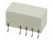 Relay: electromagnetic; DPDT; Ucoil: 5VDC; Icontacts max: 2A; G6S OMRON Electronic Components