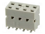 Connector: PCB to PCB; socket; female; PIN: 8; Dubox®; vertical; SMT AMPHENOL COMMUNICATIONS SOLUTIONS